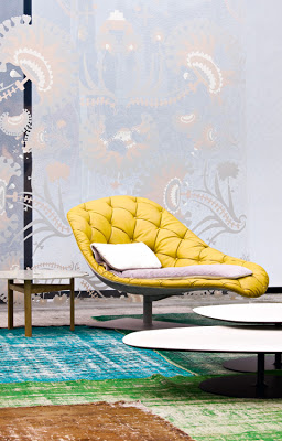 Bohemian chaise longue